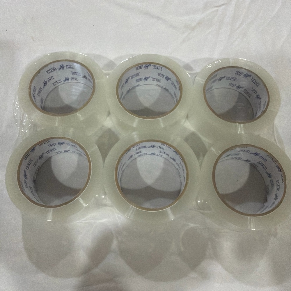6‎ Rolls Clear  Packing Tape 2''x110 Yards Totaling  1980 Foot Long.